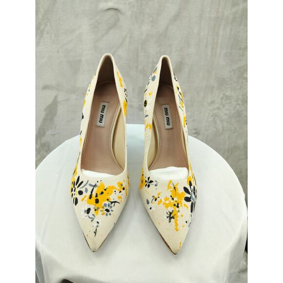 Miu Miu, Classic Pump Heels Shoes, Size 7.5, Multicolor - Picture 1 of 11